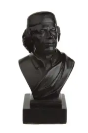 Libyan Revolutionary Colonel Muammar Gaddafi Stone Bust Statue 11,5 cm