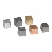 EISCO Density Cubes Set - Includes 6 Metals - Brass, Lead, Iron, Copper,...