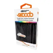 Skooob SKB-BLK Tangle Free Earbud Covers Solid Color Black