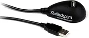 StarTech.com 5-Feet Desktop SuperSpeed USB 3.0 A Male to A Female Extension Cable, Black (USB3SEXT5DKB)