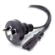 Alogic 2m Aus 2 Pin Mains Plug to IEC C7. MF-AUS2PC7-02R