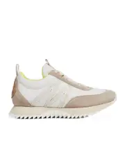 Moncler Pacey Lace-Up Trainers 35,37.5,36,37,38.5,38,39,40,36.5 Beige and white