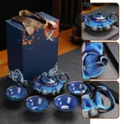 Ceramic Tea Pot and Cup Set Teaware Kung Fu Tea Set Tea Teapot Kiln Cup and P4D5