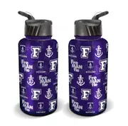 AFL Flip Drink Bottle 1L - Fremantle Dockers - BPA Free - Water Bottle