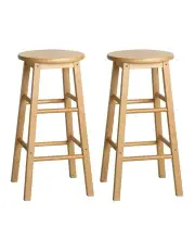 [Artiss] Marley Wooden Kitchen Bar Stools in Beige