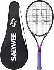 KiBcsLic Carbon Fiber Tennis Racket Carbon Fiber Tennis Racket for Adults Lightweight Training Device Beginner-Friendly Paddle
