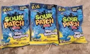 New 3 Pack-Sour Patch Kids Blue Raspberry Sweet & Sour Candy - 8 Ounce Bag
