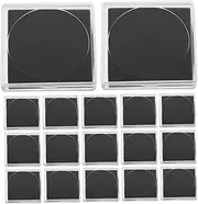 FUNOMOCYA 25pcs Coin Storage Box Portable Plastic Container for Coin Collectors Multi Functional Showcase Case with Various Inner Ring for Easy Identification and Organization