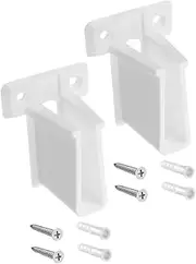 iplusmile 2pcs Rv Window Rod Support Bracket Durable Plastic Wall Mount Brackets for Roof Rack Installation Quick and Easy Setup for Rv Window Curtain Rods and Accessories