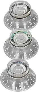 3PCS Guitar Knobs, 6mm Shaft, 360 Degrees Rotation Potentiometer Control Knobs for Style Guitars