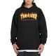 【Thrasher】Thrasher 美線 FLAME LOGO HOODIE 滑板 火焰T 長袖帽T 刷毛 黑色(美版版型 請留意尺碼數據)