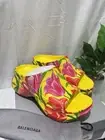 Balenciaga x Crocs Pool Platform Sandal Tulip Print Women's Size 12