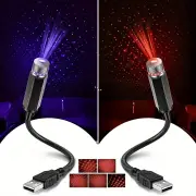 USB Car Roof Atmosphere Lights Star Projector Night Light Portable Adjustable Romantic Interior Car Light Decorations Fo