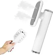 Portable Ironing Machine, Travel Steamer Iron for Clothes, Foldable Handheld Steam Iron, Fast Heating Rotatable Mini Iron Steamer Wrinkle Remover Iron Dry and Wet Ironing for Home Travels (White)