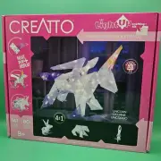 Creatto Sparkle Unicorn & Friends 4 in 1 3D Light Up Crafting Kit 888005 NEW Toy