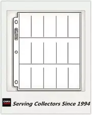 Ultra Pro Platinum 15 Pocket Pages Size 1.5"x2.5" x 30 pages- AFL tobacco cards*