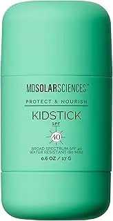 MDSolarSciences KidStick SPF 40 - Child-Safe, Hydrating Sun Defense With Advanced Mineral Protection - Portable Packaging For On-The-Go Application - Vegan, Oil Free, Unscented Formula - 17 g