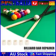 5x Billiards Snooker Ferrules ABS Pool Cue Ferrules Repair Tool Accessory AU