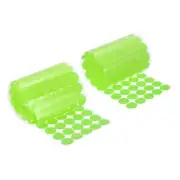 0.8" Self Adhesive Dots, 200 Pairs Sticky Hook Nylon Loop Dots, Green