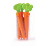 Quirky Kitchen Carrot Bag Clips (Set of 5)