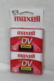 Maxell Mini DV ME 60 Minute Blank 2 Cassettes - NEW