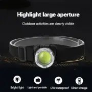 LED COB Headlamp USB Rechargeable Headlight Torch Work Light Bar Head Band Lamp