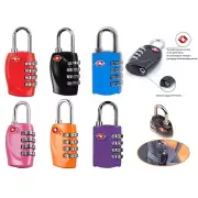 TSA Approved 4 Digit Security Combination Suitcase Luggage Padlock Travel Lock
