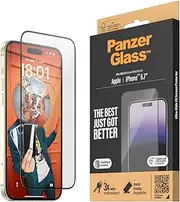 PanzerGlass UltraWide Fit Screen Protectors for iPhone 15 Plus