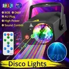 RGB Disco DJ Party Laser Light Stage Remote Control Sound Activated Strobe Lamp