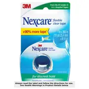 Nexcare Flexible Clear Tape with Dispenser 25.4mm x 9.14m Tape