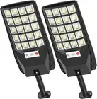 Solar Powered Wall Lights Radar Sensor Outdoor Remote Garden Security Flood Lamp