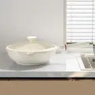 Frying Pan Sturdy Kitchen Accessories Easy to Clean Flat Bottom Nonstick Wok