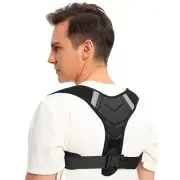 Back Brace Posture Corrector, Adjustable Back and Shoulder Straightener MED