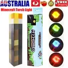 Minecraft Game Torch Lamp LED Night Light Fans Gifts USB Rechargeable Room Decor
