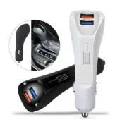 Dual USB Fast Car Charger Cigarette Lighter Socket Adapter For iPhone Samsung (for: Toyota)