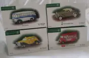 Department 56. Christmas in the City. Cars. Bus, Cadillac, Taxi, Coca-Cola NEW!