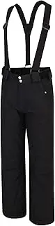 Dare 2b Children's Waterproof Breathable High Loft Insulated Ski Snowboard Salopette Trousers with Integrated Snow Gaiters and Reflective Details