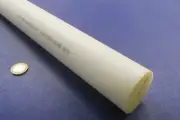 Acetal Delrin POM Round Rod, White 2.0" Dia x 36" Length
