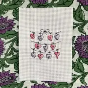 Finished Completed Cross Stitch- “Best Mom Ever” | Ready To Frame 5x7”