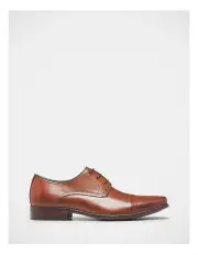 [Julius Marlow] Knock Toe Cap Derby Lace Up Dress Shoe in Cognac