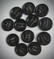 3/4" Brown Heavy Craft/Clothing Buttons