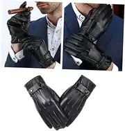 [BRIGHTFUFU] Winter Touch Screen Gloves for Outdoor Sports Thicken Gym Workout Gloves for Cycling Riding Hiking and Travel Black