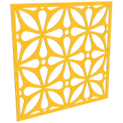 ProtectorAl 300-1200w x 300-1200h Dark Yellow/Gloss White Morrocco Unframed Composite Deco Panel