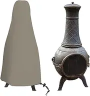 Chiminea Covers Waterproof, Protective Fire Pit Heater Cover, Outdoor Patio Chiminea Caps, Outdoor Patio Chiminea Covers Durable for Clay Chiminea