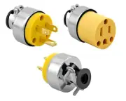 2 Extension Cord Replacement Ends - Male and Female Plugs - Electrical Repair