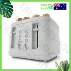 4-Slice Grey Soft Touch Toaster Modern & Effortless Toasting Free Shipping