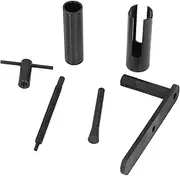Cartridge Removal Tool Aluminum Alloy Valve Extractor Set for Water Pipe Maintenance Smooth Repair DIY Enthusiasts Professional Plumbers 6 Accessories Included