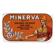 Minerva Gourmet - Canned Codfish with Olive oil and Garlic - 5 tins x 120 gr