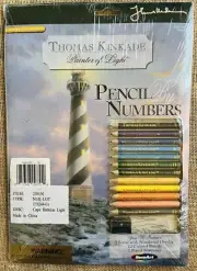 Vintage Thomas Kinkade Painter Of Light Color by number Cape Hatteras Lighthous