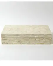 Global Views Chiseled Bone Storage Box